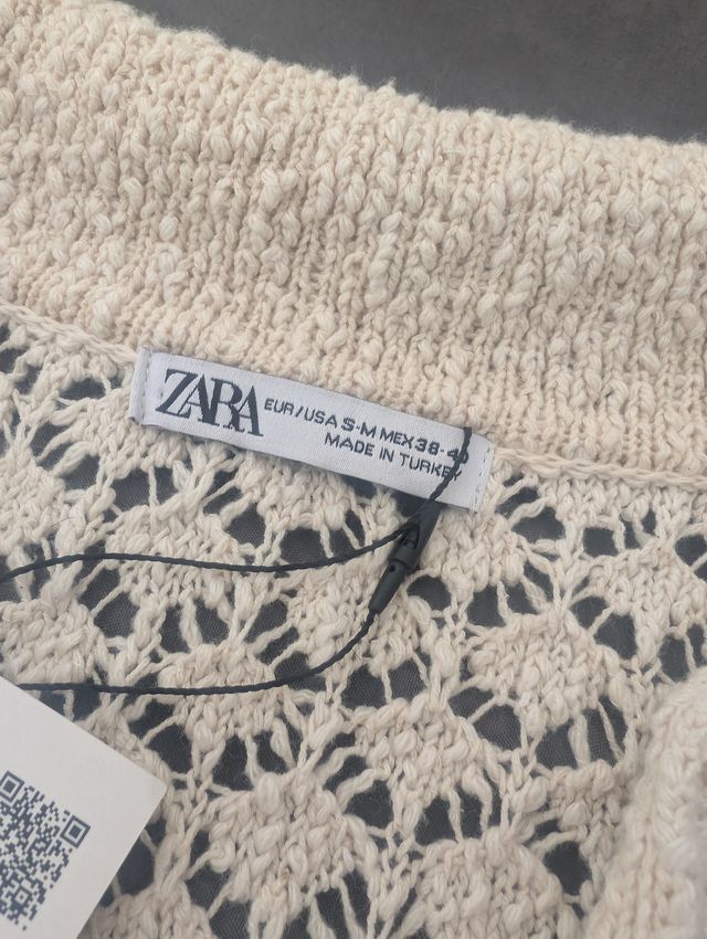 Jersey Zara Hombre Beige Talla S-M