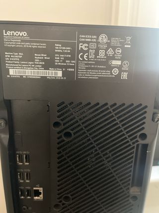 Ordenador Lenovo Negro + 2 Pantallas