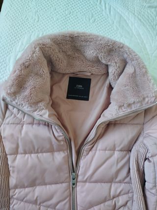 Cazadora Zara rosa mujer