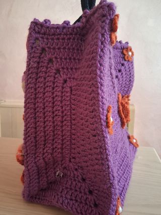 Borsa fatta a mano con fiori