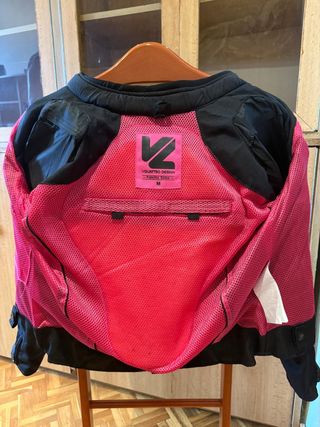 Chaqueta de motorista mujer negra M verano