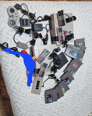 Nintendo NES Consola Gris con Accesorios