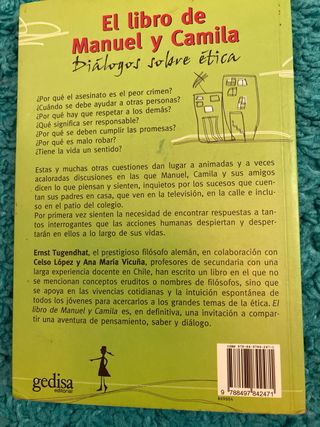 El libro de Manuel y Camila: Diálogos sobre Ética