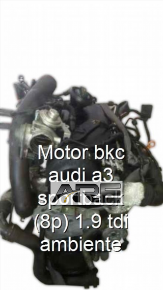 Motor bkc audi a3 sportback (8p) 1.9 tdi a