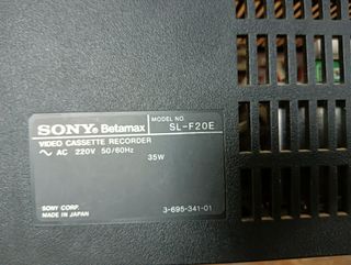 Reproductor Betamax Sony SL-F20E
