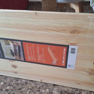 Panel de Madera Maciza 240x50x1.8cm