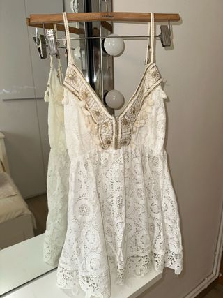 Top Ibicenco con lentejuelas y conchas