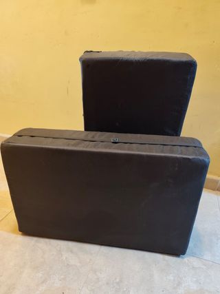 Cuna viaje plegable con gatera y colchones Hauck 
