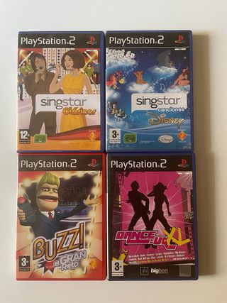 Pack PS2: Singstar, Buzz y DDR con periféricos 