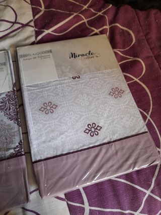 Juego Sábanas Cama 90 Algodón