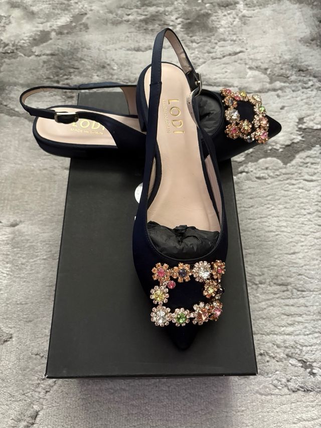 Sandalias Lodi nuevas con Pedrería Multicolor