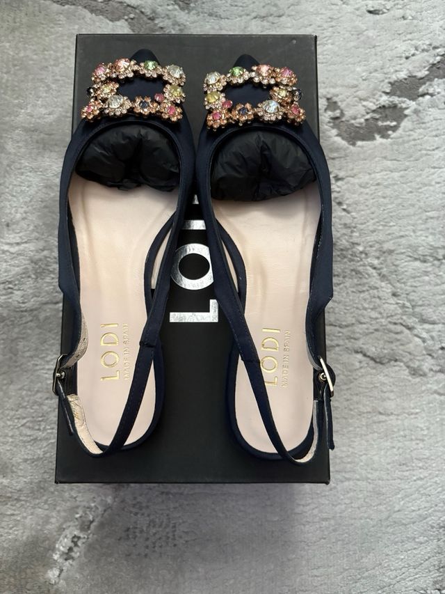 Sandalias Lodi nuevas con Pedrería Multicolor