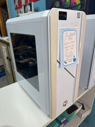 PC Gaming Blanco i7 8700 16GB 1070gtx win 11