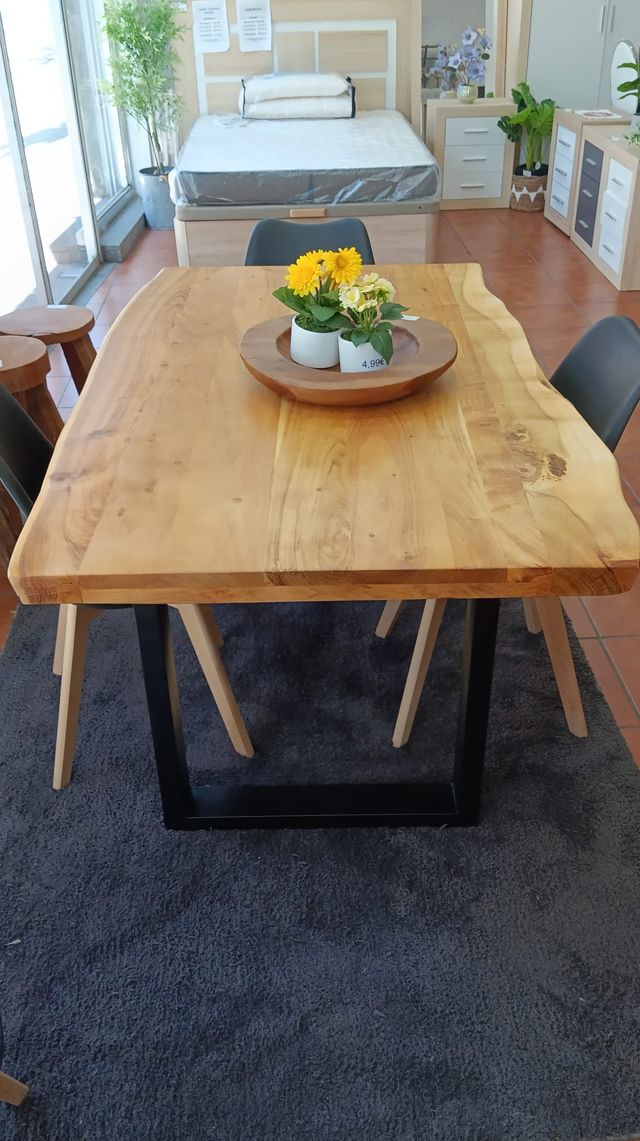 Mesa Acacia Madera Maciza Oferta
