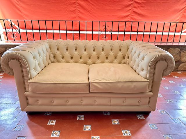 Sofá Chester Piel Beige