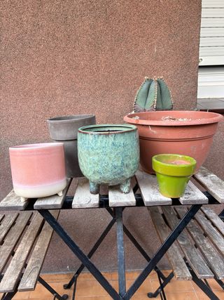 Lote de 5 macetas