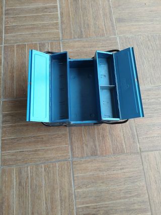 Caja de herramientas metálica Faher azul