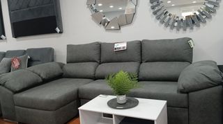 Sofá Chaise Longue Cama Gris