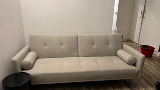 Divano letto Sklum beige tessuto