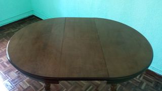 Mesa redonda extensible de comedor