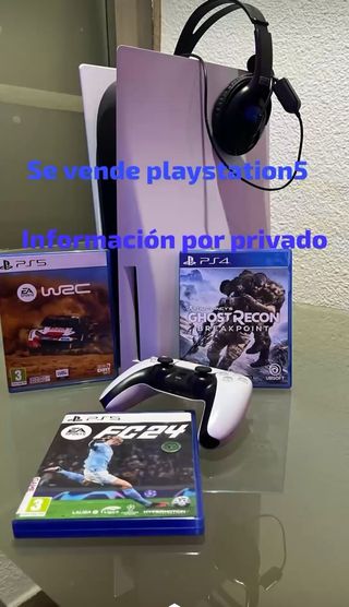 PlayStation con su mando + juegos