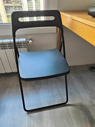 3 Sillas plegables Ikea negro