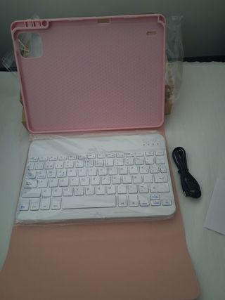 Funda + Teclado Faryodi para Xiaomi Pad 7 Blanco