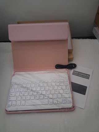 Funda + Teclado Faryodi para Xiaomi Pad 7 Blanco