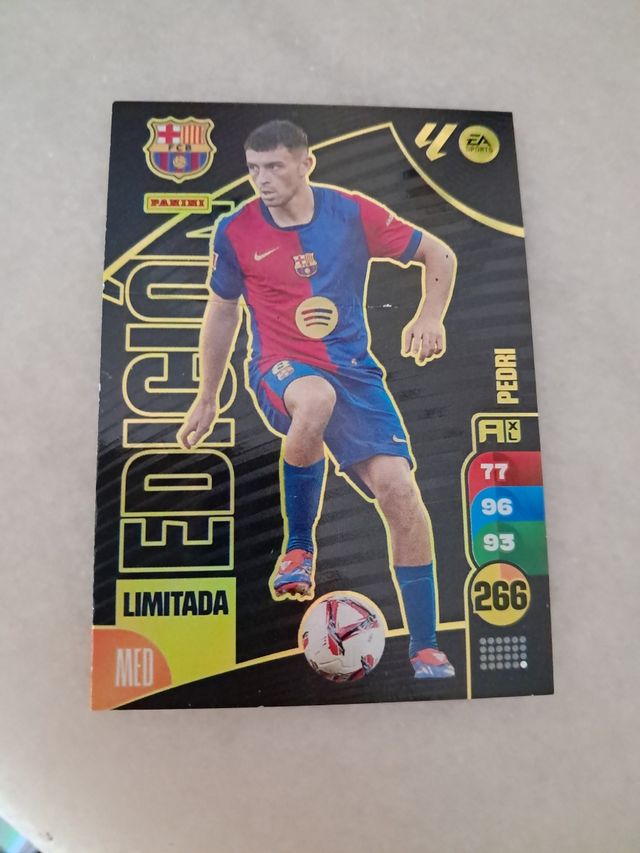 Cromo Edición Limitada Pedri FC Barcelona Panini