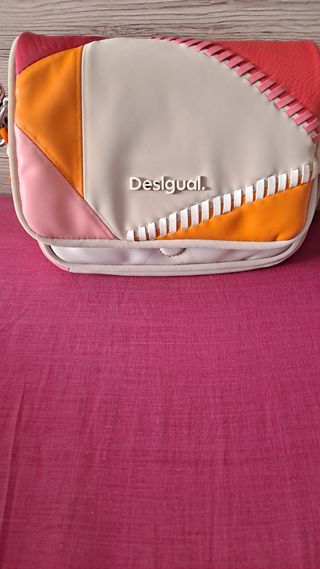 Bolso Desigual Naranja y Rosa
