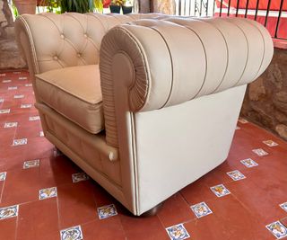 Sillón Chester Piel Beige
