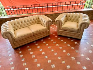 Sillón Chester Piel Beige