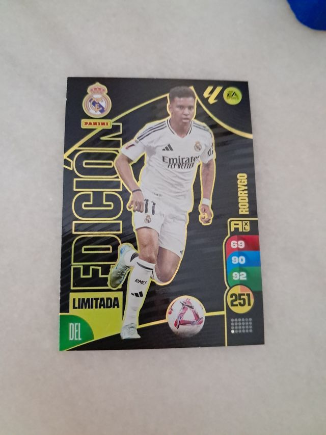 Cromo Rodrygo Edición Limitada Panini Real Madrid