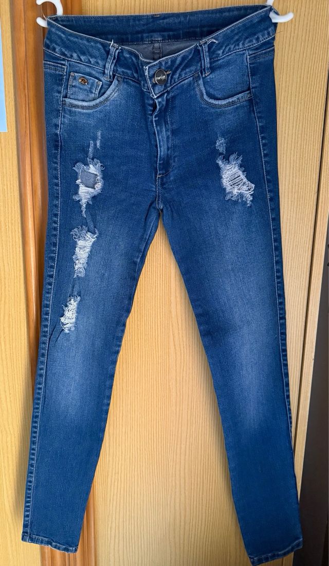 Pantalón Colombiano Azul Roto