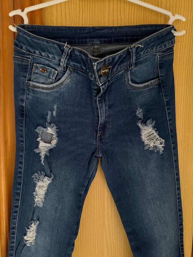 Pantalón Colombiano Azul Roto