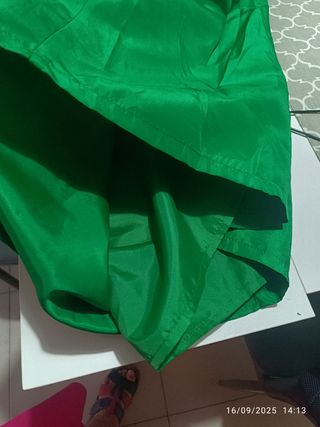 Vestido Zara verde fiesta Talla S