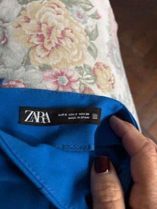 Gonna corta Zara blu elettrico