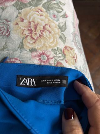 Gonna corta Zara blu elettrico