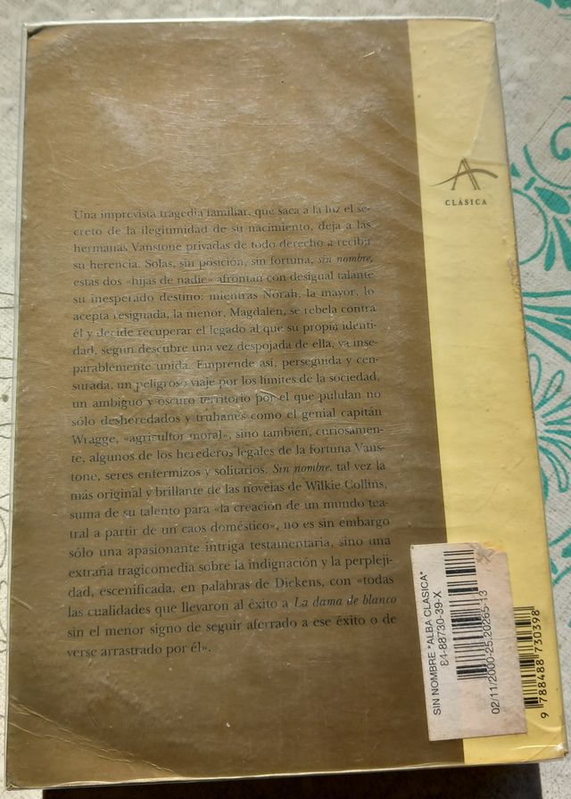 Sin Nombre, Wilkie Collins