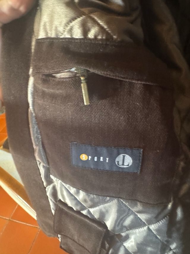 Giacca sportiva in cotone JL marrone