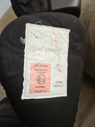 Silla coche grupo 2 y 3