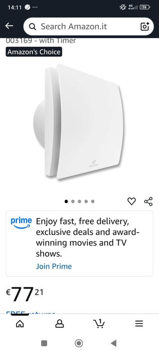 Ventilatore da bagno Aerobull