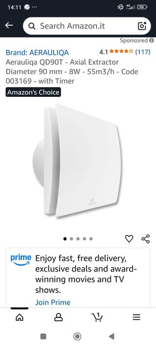 Ventilatore da bagno Aerobull