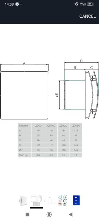 Ventilatore da bagno Aerobull