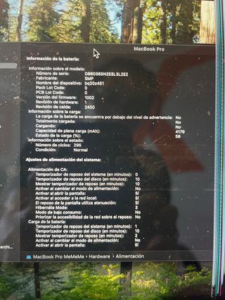 MacBook Pro 2020 I5 Pantalla fisurada