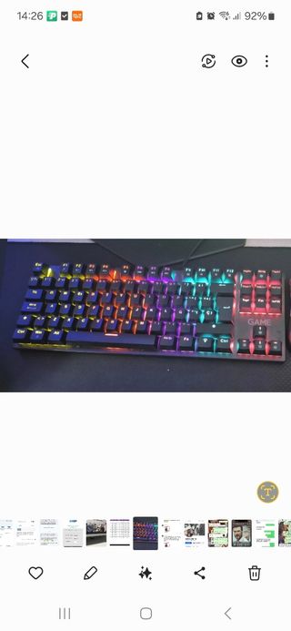 Teclado para ordenador negro