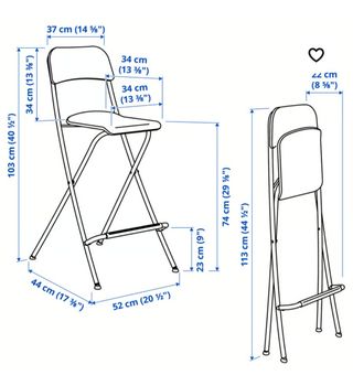 Silla Alta Franklin Madera Blanca