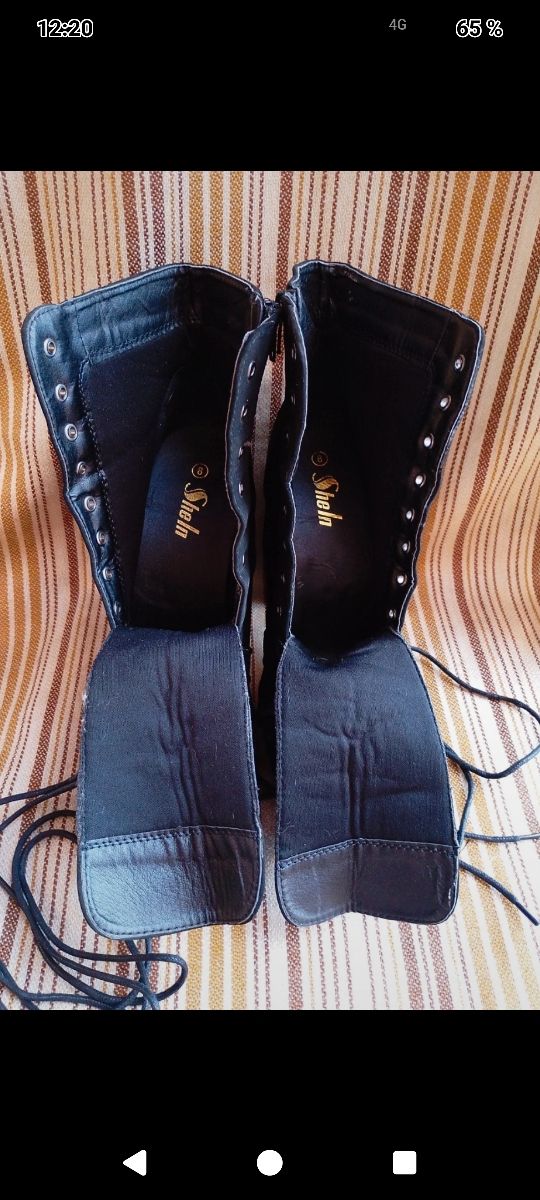 Botines de ante negros para mujer