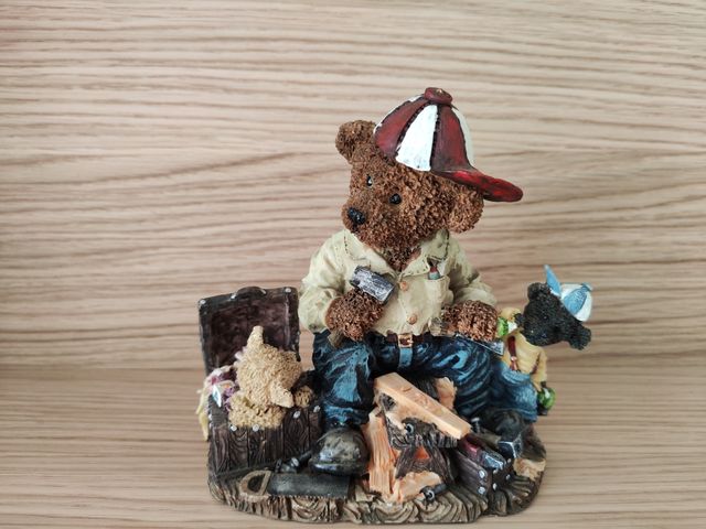 Hucha Resina Vintage Carpintero Oso