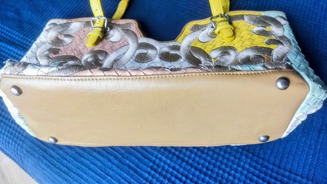 Bottega Veneta Tote Intrecciato Bordado Multicolor